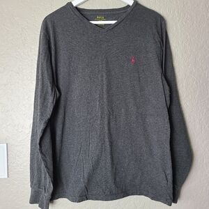 Polo long-sleeved Dark Gray Shirt